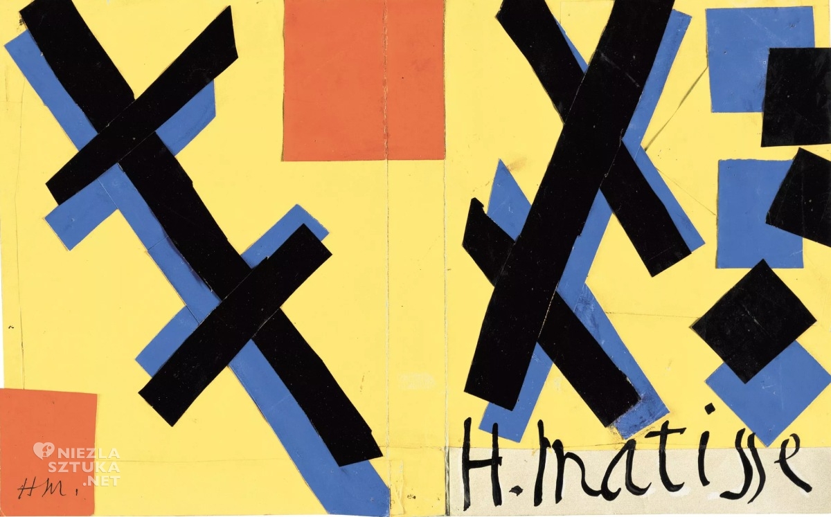 Henri Matisse, Projekt okładki, Matisse His Art and His Public, kolaż, niezła sztuka