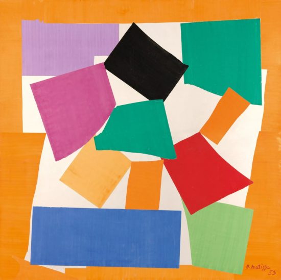 Henri Matisse, ślimak, the snail, L’Escargot, kolaż, niezła sztuka