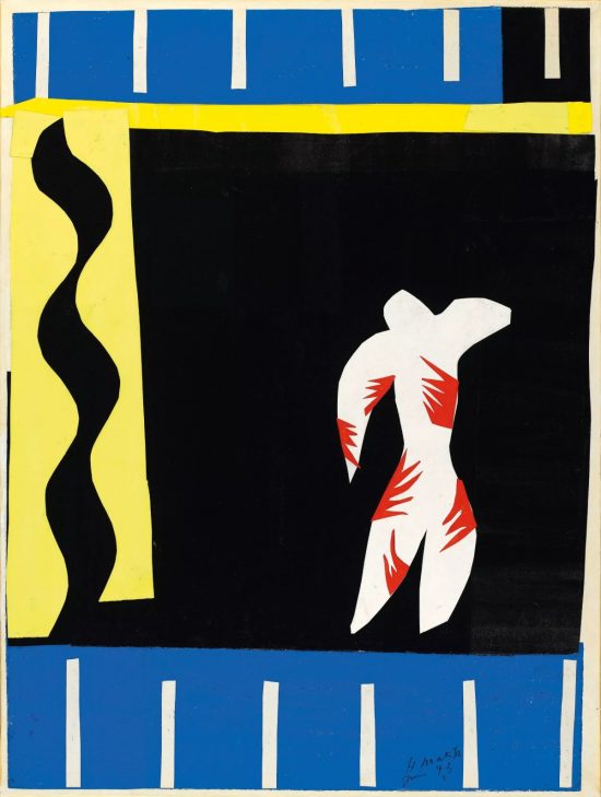 Henri Matisse,The Clown, Le Clown, Klaun, kolaż, centrum Pompidou, niezła sztuka