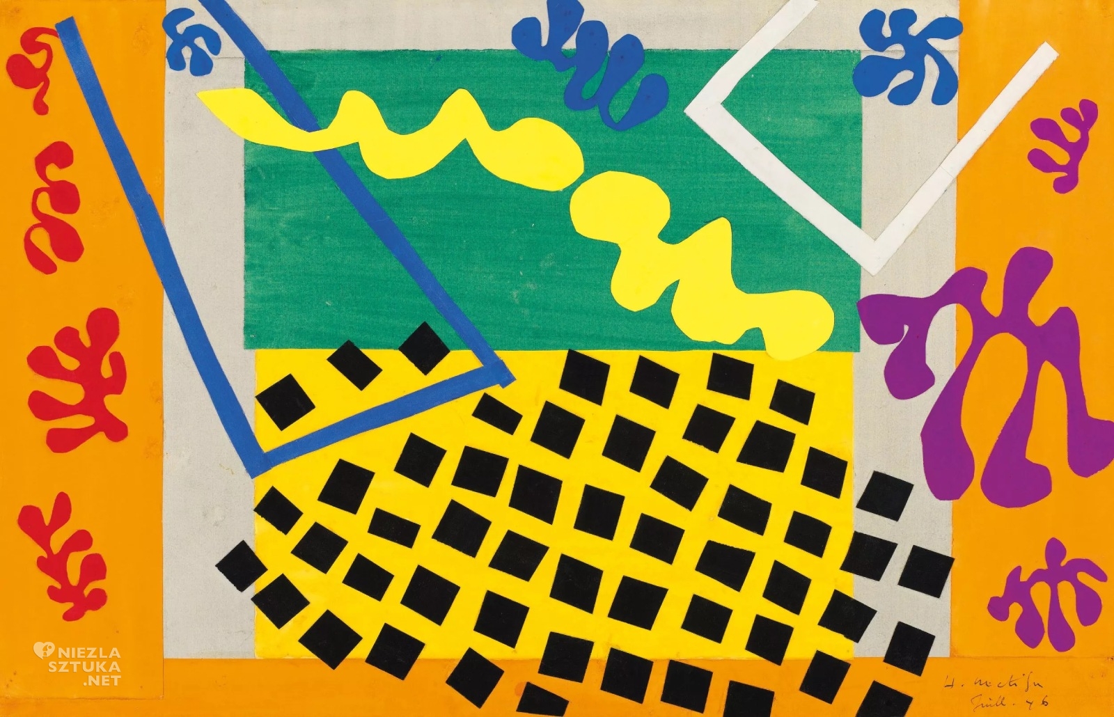 Henri Matisse, The Codomas, Les Codomas, kolaż, centrum pompidou, niezła sztuka
