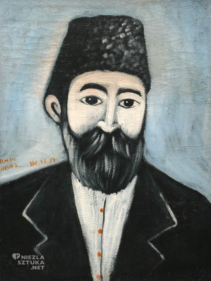 Niko Pirosmani, self portrait, malarstwo, sztuka gruzińska, Niezła Sztuka