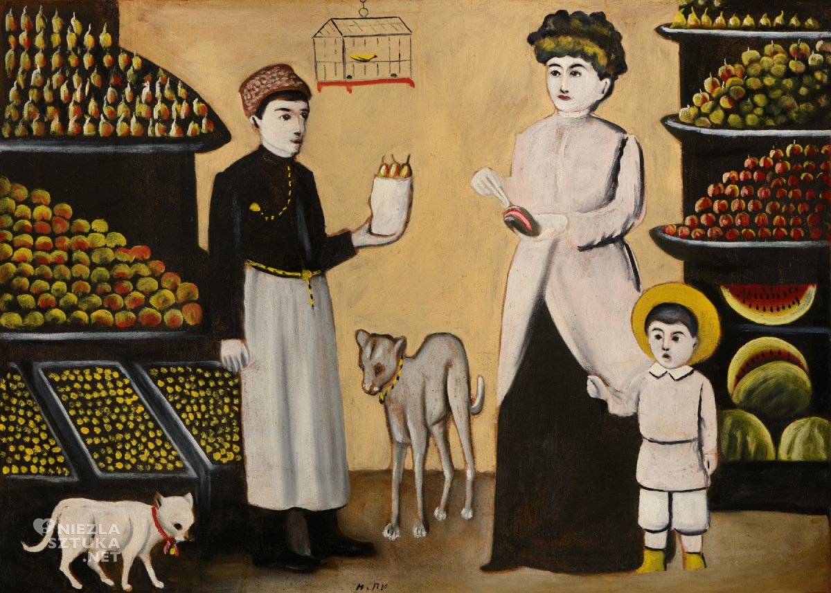 Niko Pirosmani, Tatar Fruiterer, malarstwo, sztuka gruzińska, Niezła Sztuka
