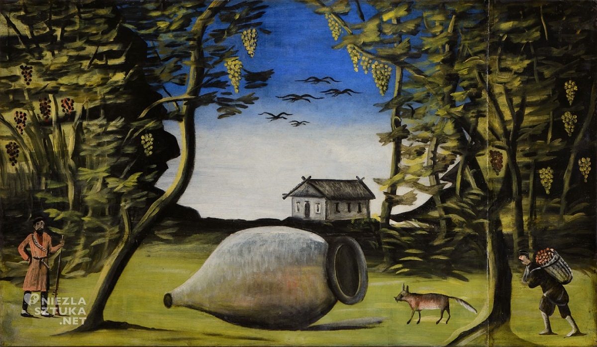 Niko Pirosmani, Big Marani in the Forest, malarstwo, sztuka gruzińska, Niezła Sztuka