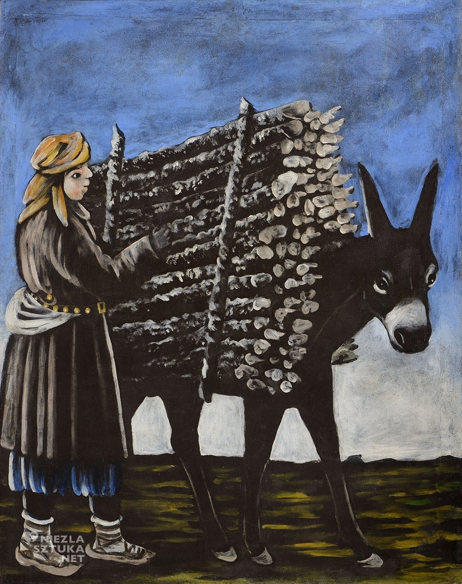 Niko Pirosmani, Firewood Seller Boy, malarstwo, sztuka gruzińska, Niezła Sztuka