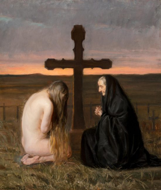Anna Ancher, Żałoba, sztuka duńska, malarstwo, Niezła Sztuka