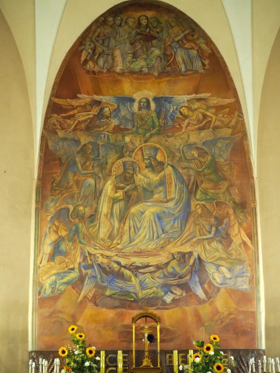 Antoni Michalak, Koronacja Matki Bożej, fresk, Niezła Sztuka