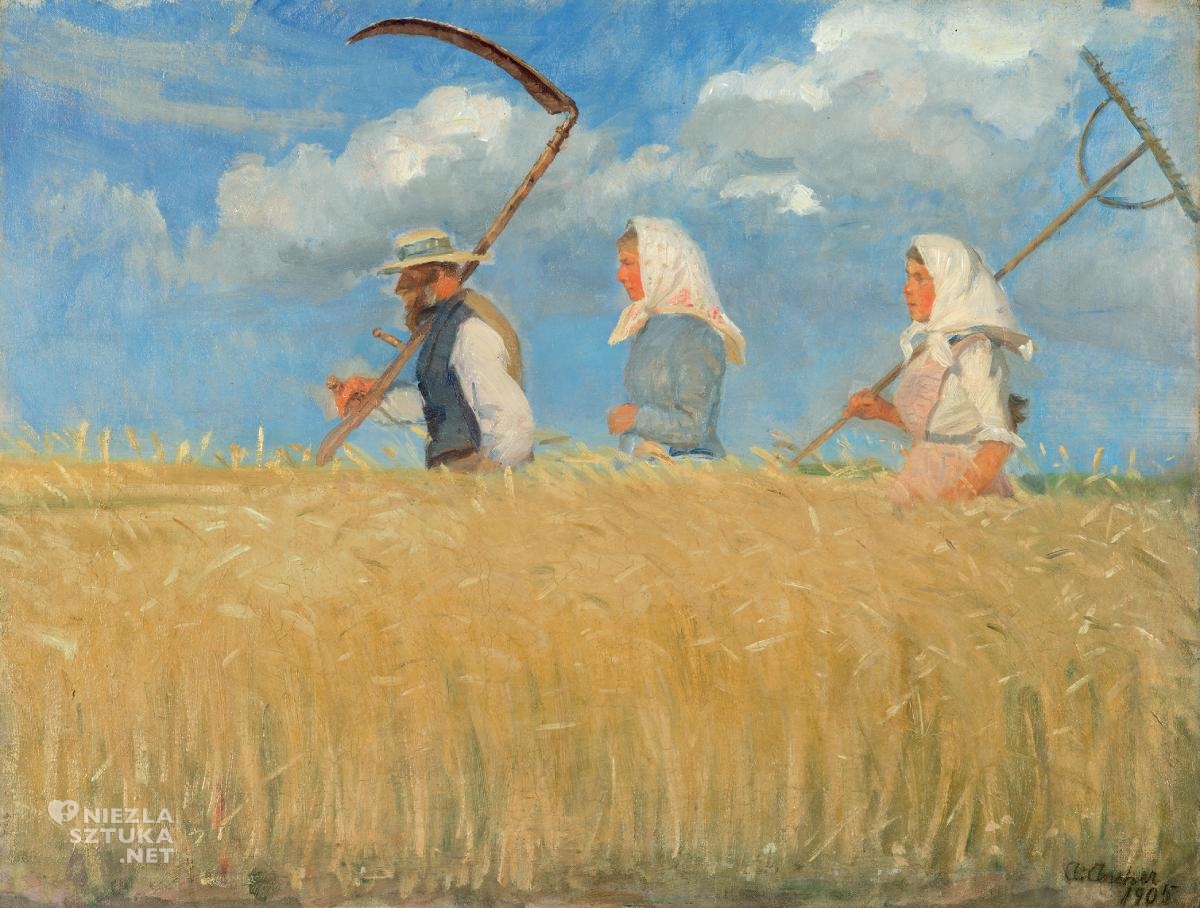 Anna Ancher, Żniwiarze, sztuka duńska, malarstwo, Niezła Sztuka