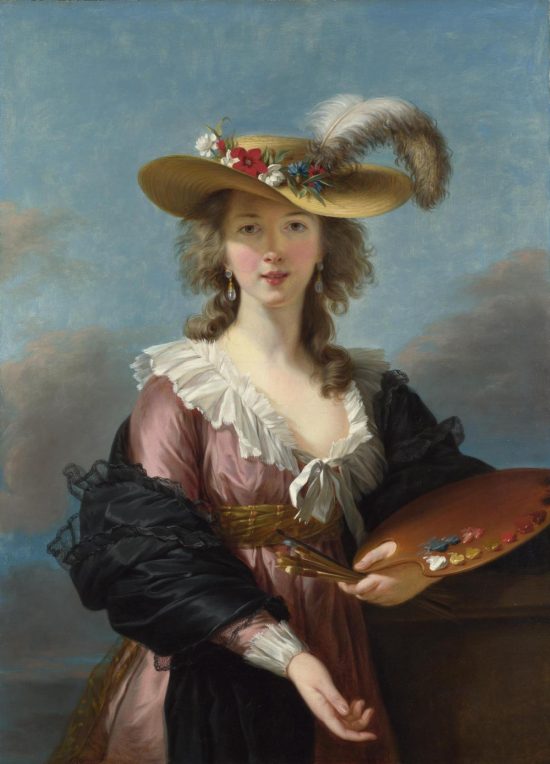 Élisabeth Vigée Le Brun, Autoportret w słomkowym kapeluszu, sztuka francuska, kobiety w sztuce, Niezła Sztuka