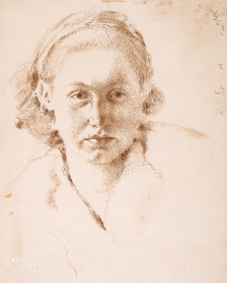 Jan Gotard, Głowa dziewczyny, sztuka polska, Niezła Sztuka