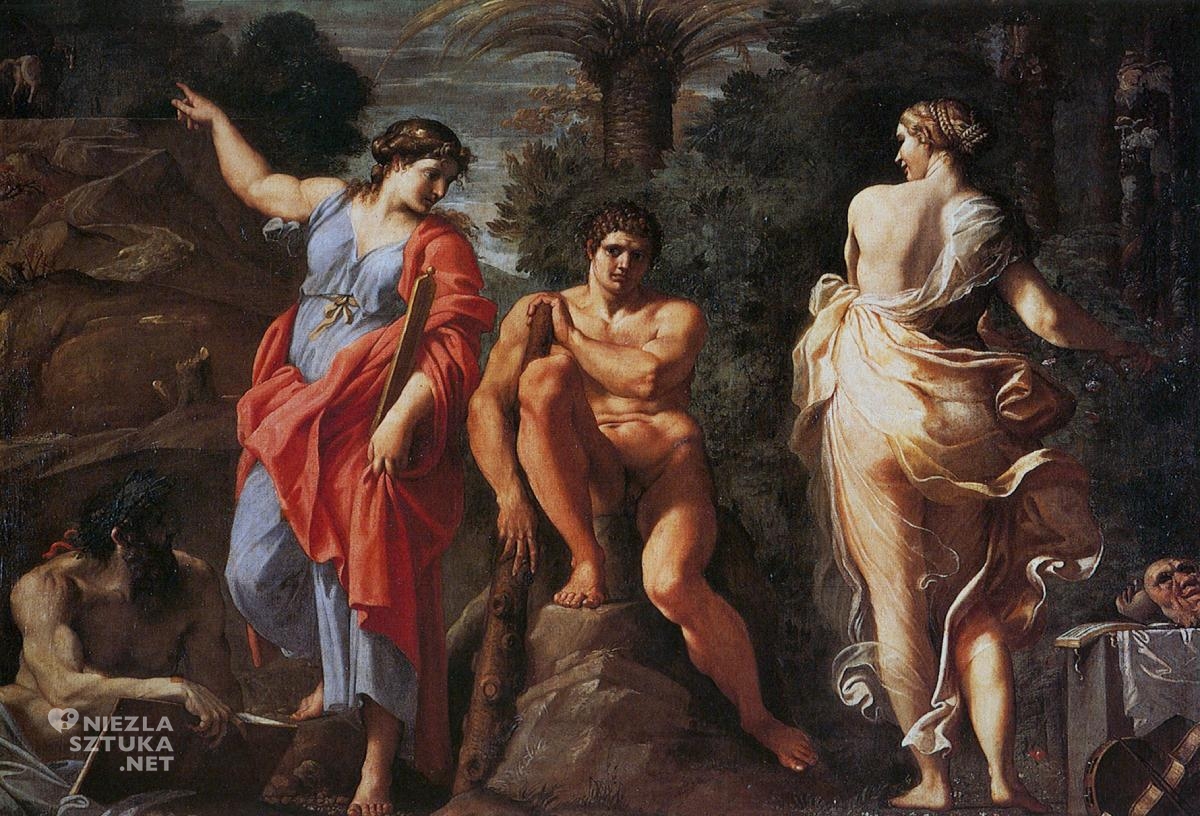 Annibale Carracci, Herkules na rozstajnych drogach, sztuka włoska, Niezła Sztuka