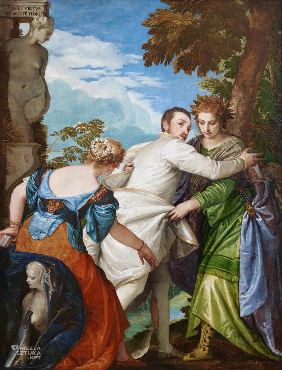Paolo Veronese, Alegoria Cnoty i Występku, sztuka włoska, renesans, Niezła Sztuka