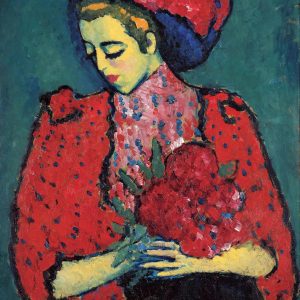 Aleksiej Jawlensky, Młoda dziewczyna z peoniami, ekspresjonizm, sztuka niemiecka, Niezła Sztuka