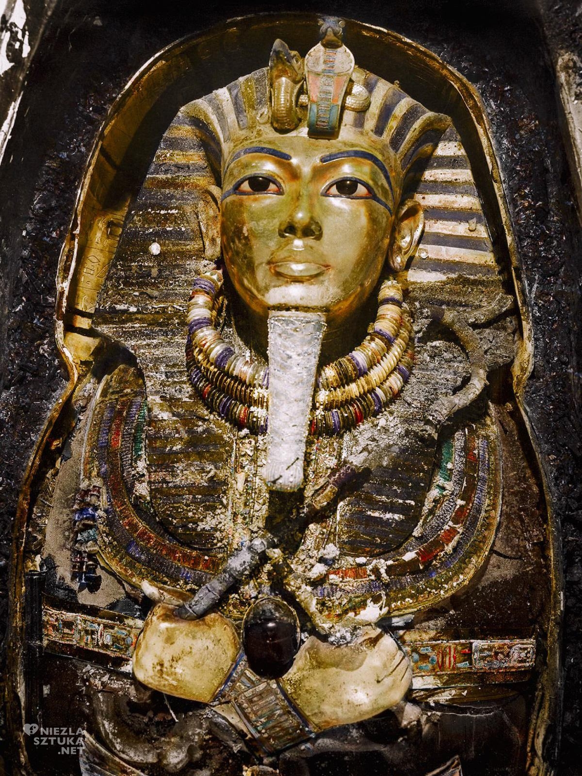 Grobowiec Tutanchamona, Egipt, złota maska, Niezła Sztuka