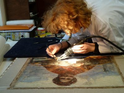 Konserwacja, Pomarańczka, Aleksander Gierymski, MNW, Niezła Sztuka