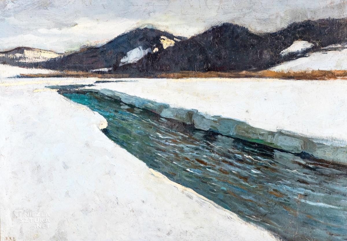 Bronisława Rychter-Janowska, Pieniny, sztuka polska, zima, góry, Niezła Sztuka