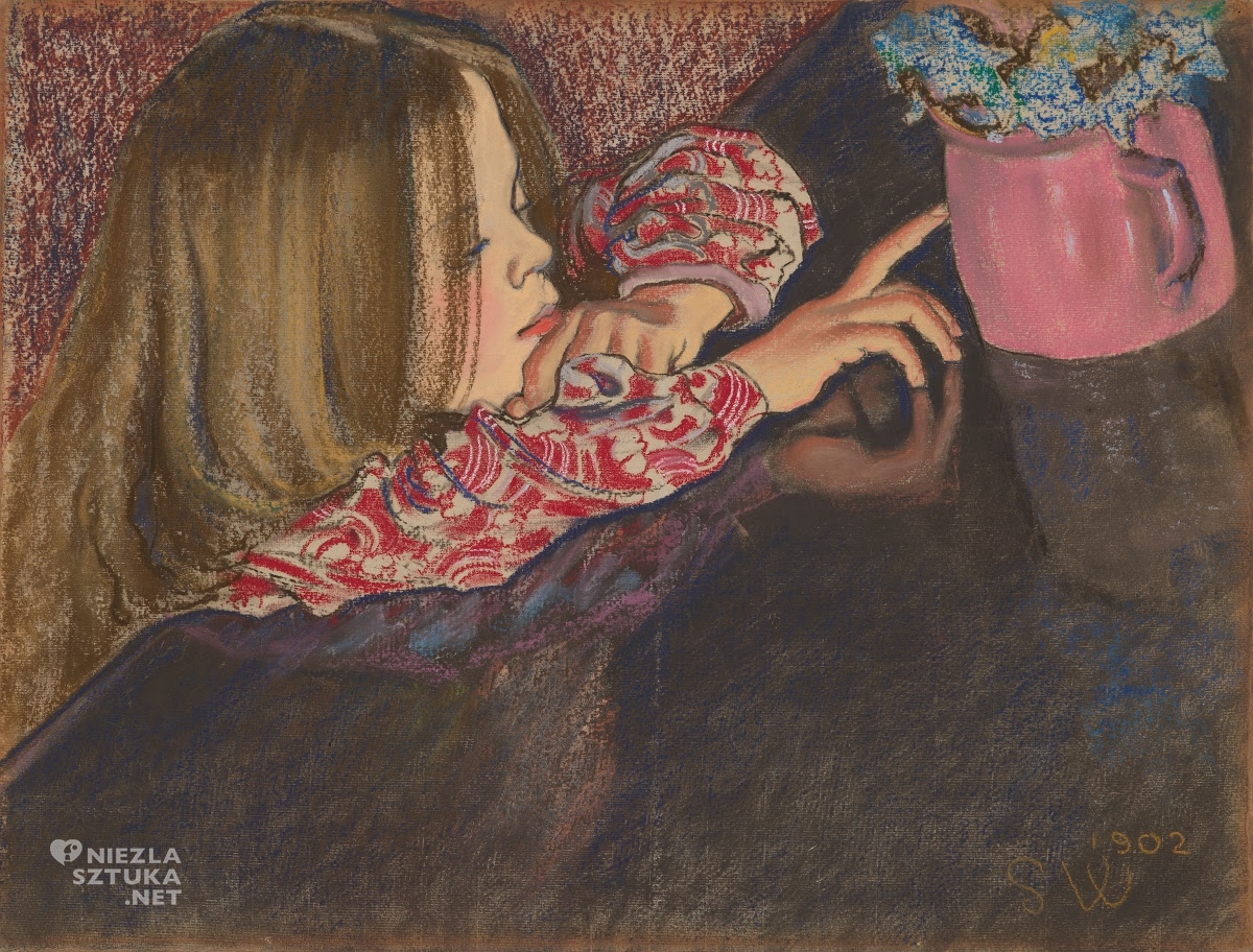 Stanisław Wyspiański, Helenka z wazonem, Muzeum Narodowe w Krakowie, dzieci w sztuce, sztuka polska, Niezła sztuka