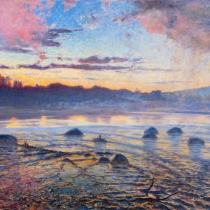 Axel Fahlcrantz, Wieczór nad rzeką Motala, sztuka północy, sztuka skandynawska, Niezła Sztuka