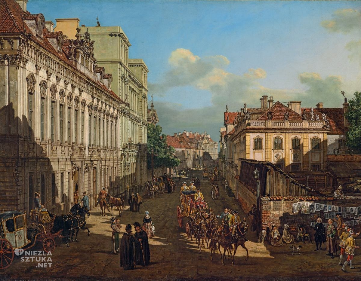 Bernardo Bellotto, Canaletto, Ulica Miodowa, Warszawa, weduta, Niezła Sztuka
