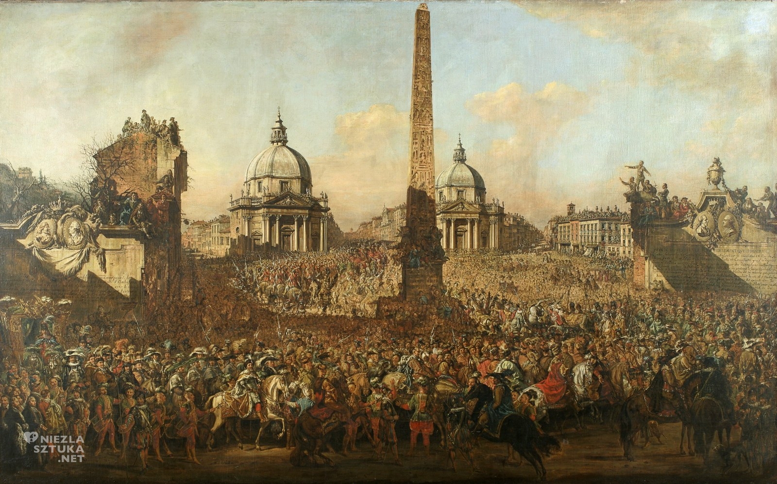 Bernardo Bellotto, Canaletto, Wjazd Jerzego Ossolińskiego do Rzymu, Niezła Sztuka