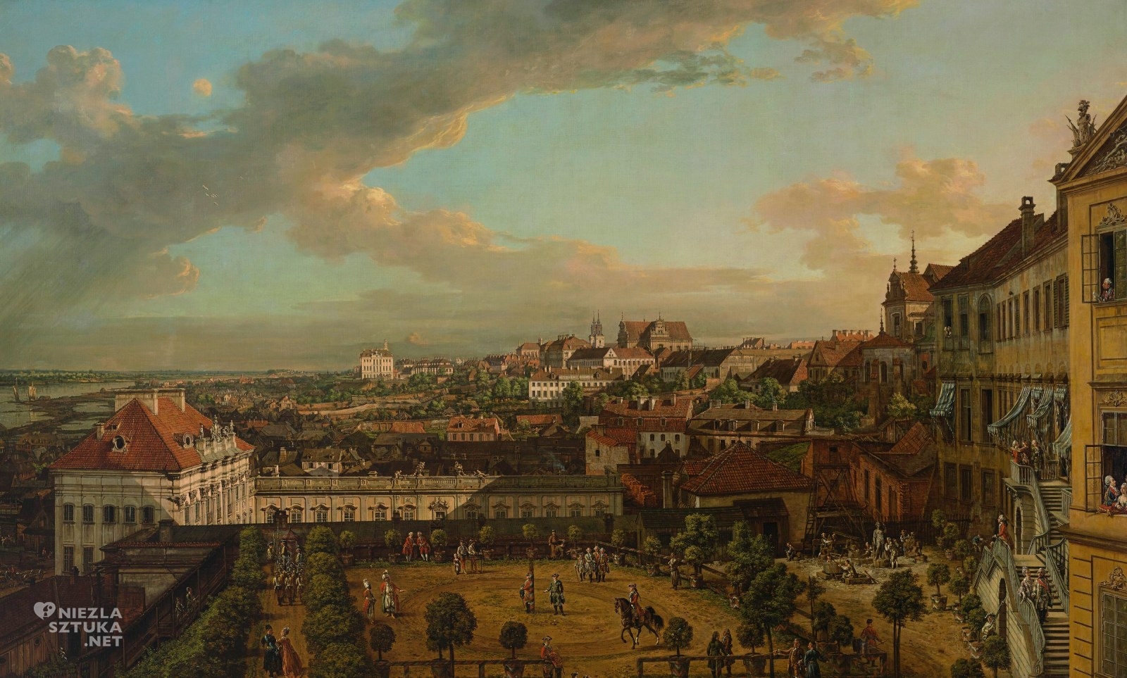 Canaletto Bernardo Bellotto malarstwo Widok Warszawy, niezła sztuka