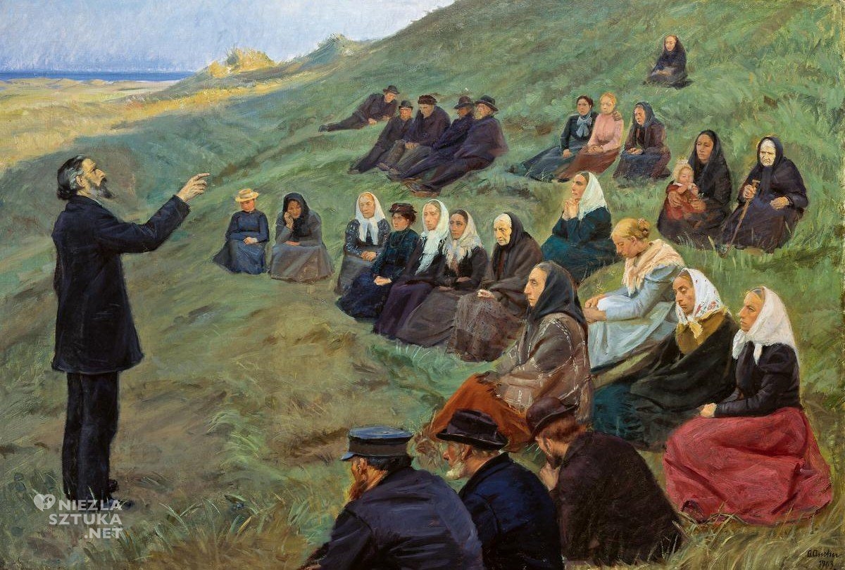 Anna Achner, Spotkanie misyjne, kobiety w sztuce, Skagen, Dania, sztuka skandynawska, Niezła Sztuka