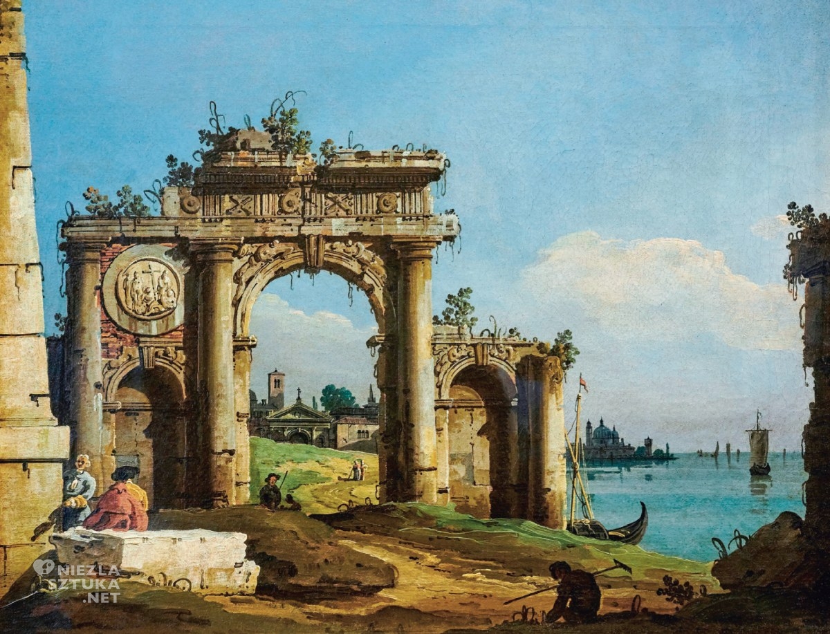 Bernardo Bellotto, Canaletto, capriccio, niezła sztuka
