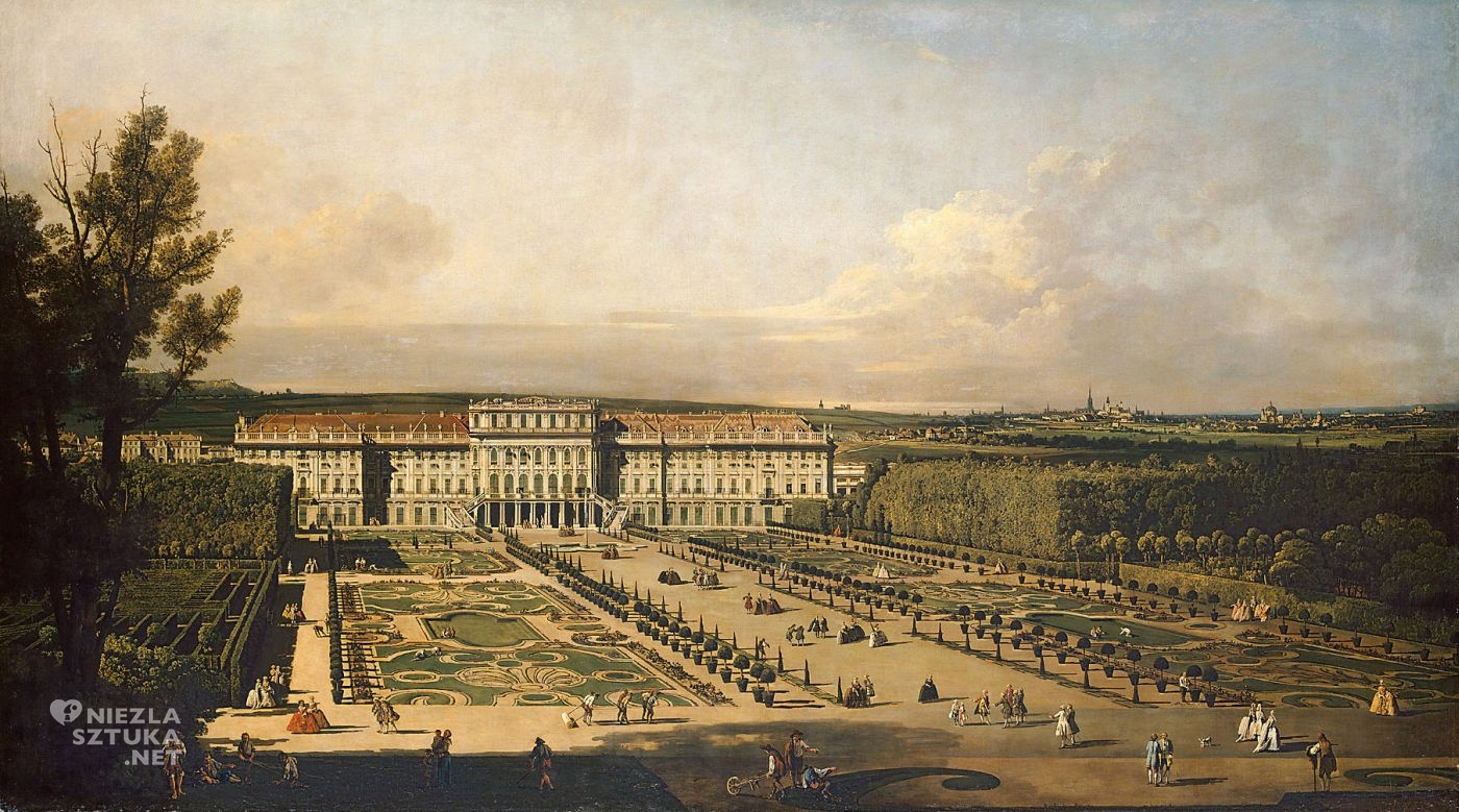 Bernardo Bellotto, Canaletto, Pałac Schönbrunn, Wiedeń, Niezła Sztuka