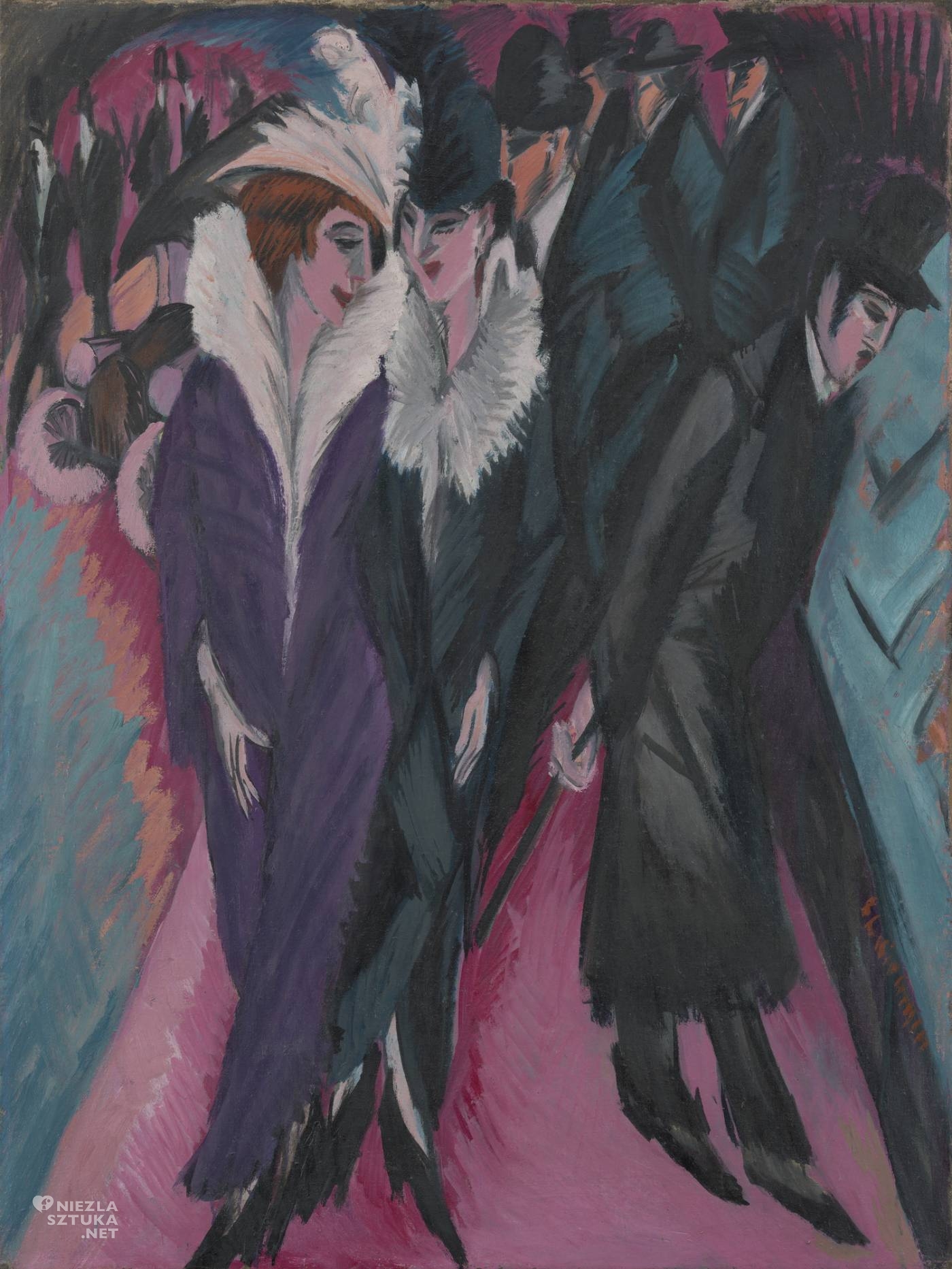 Ernst Ludwig Kirchner, Ulica berlińska, ekspresjonizm, sztuka niemiecka, Niezła Sztuka