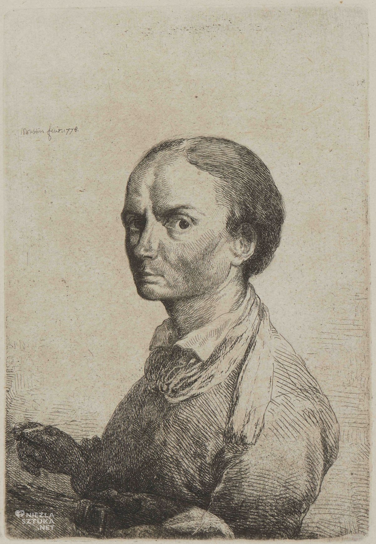 Jan Piotr Norblin, Autoportret z paletą, Zamek Królewski w Warszawie, niezła sztuka