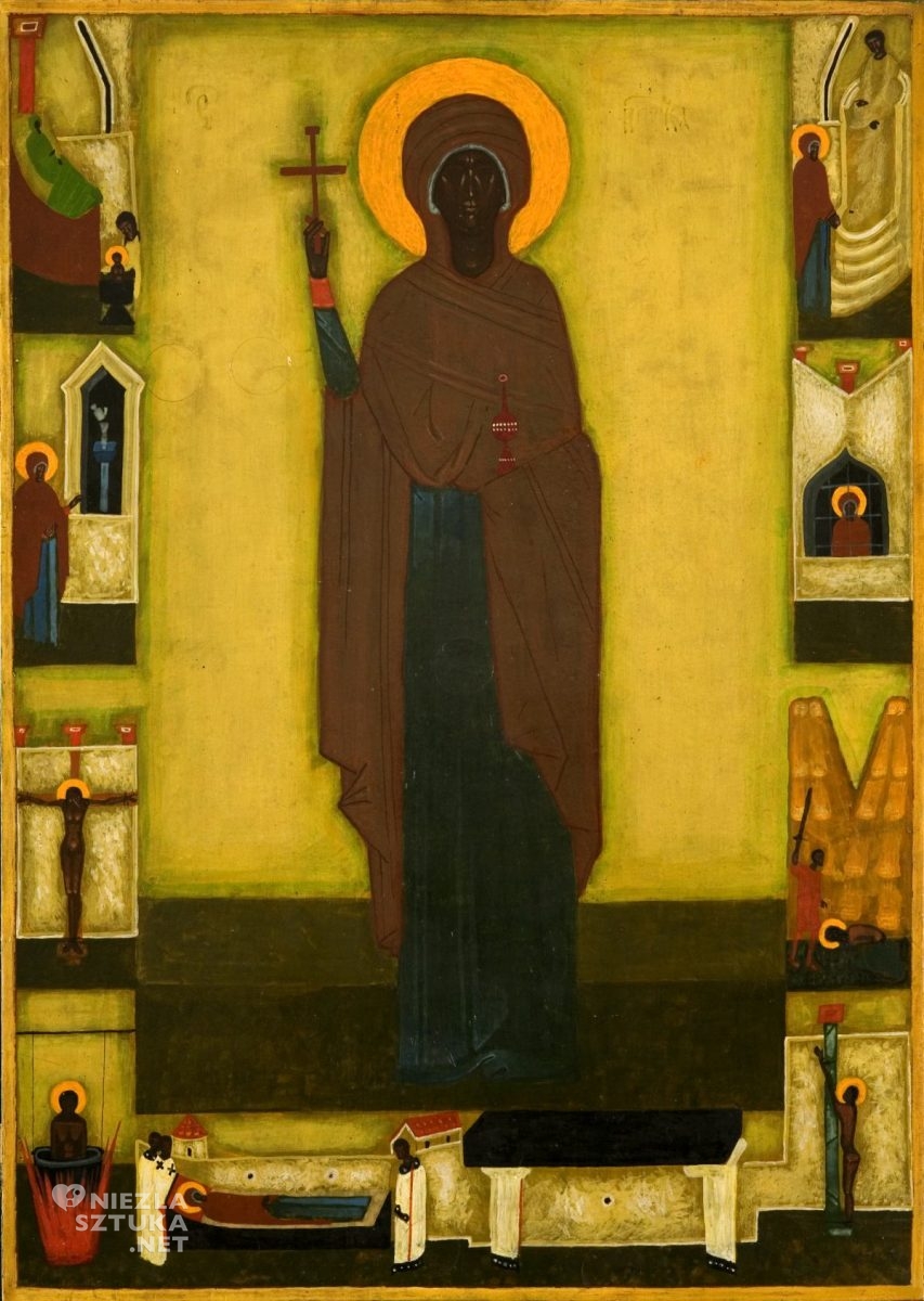 Jerzy Nowosielski, Święta Paraskiewa męczennica, ikona, malarstwo polskie, sztuka polska, niezła sztuka