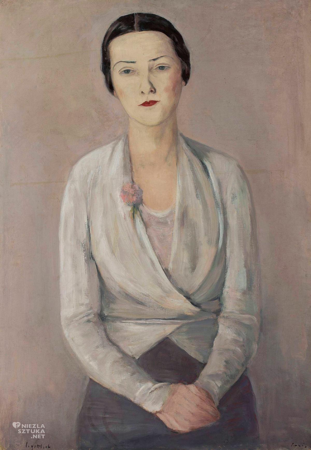 Leopold Gottlieb, Portret pani Błeszyńskiej, żydowscy artyści, Niezła Sztuka