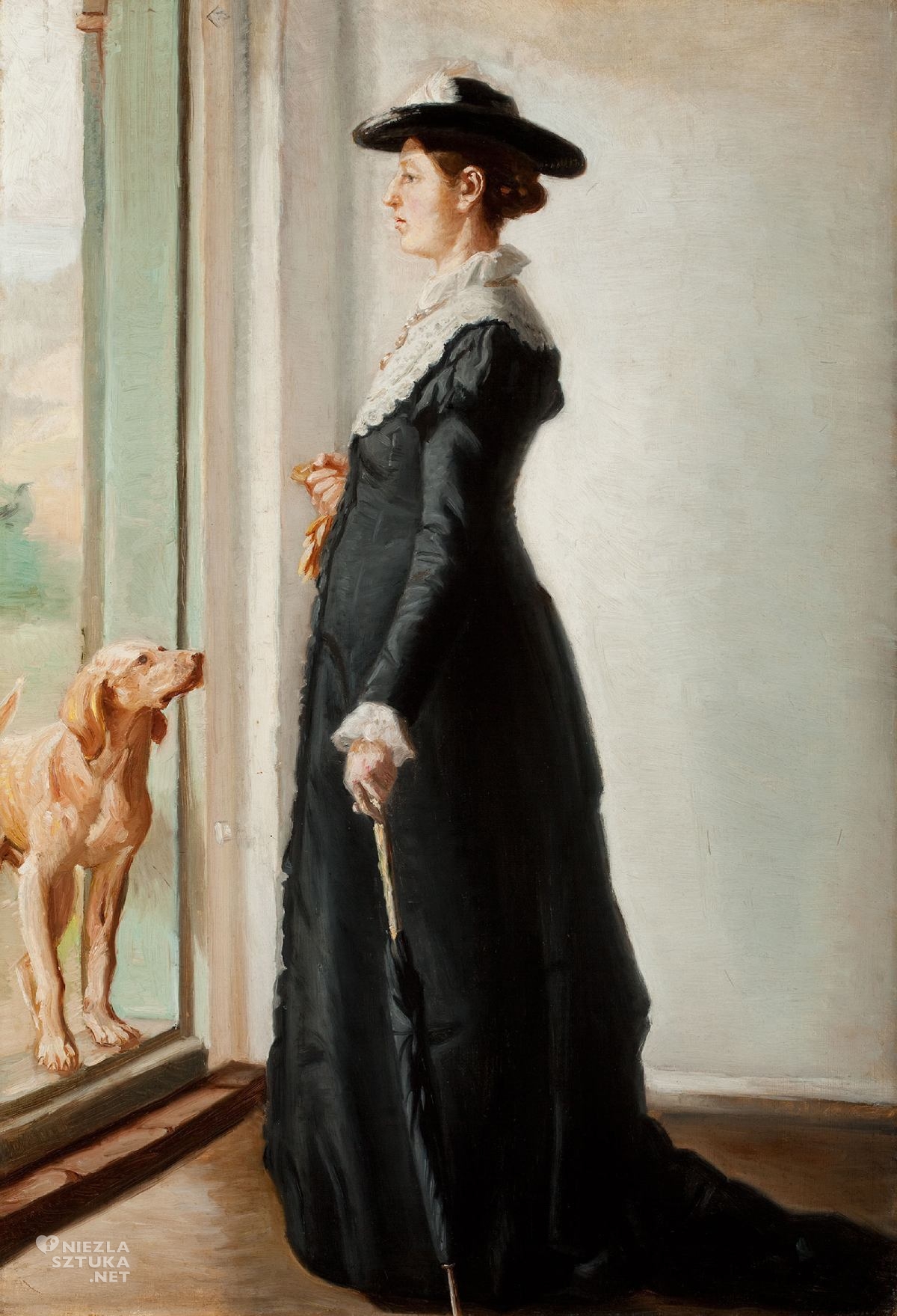 Michael Ancher, Anna Ancher, żona w ciąży, żona artysty, sztuka duńska, Niezła Sztuka