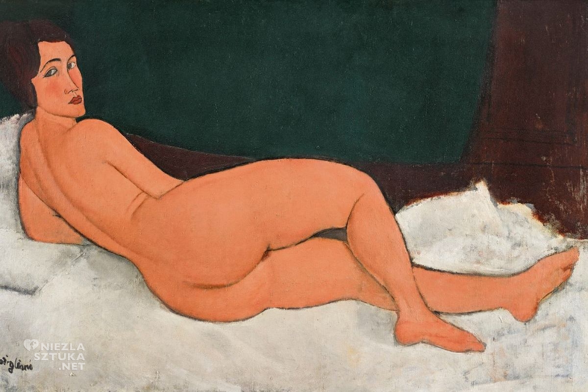 Amedeo Modigliani, Nu couché (sur le côté gauche), akt, Niezła Sztuka