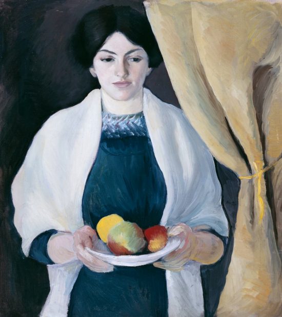August Macke, Portret z jabłkami, niezła sztuka