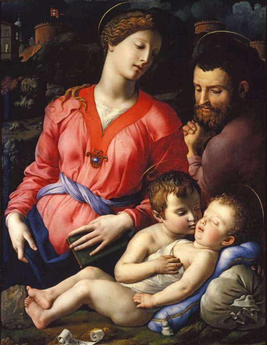 Agnolo Bronzino, Święta rodzina, Uffizi, Florencja, Niezła Sztuka