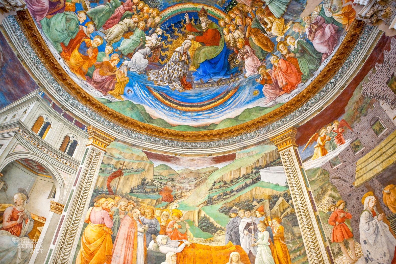 Fra Filippo Lippi, freski katedrze w Spoleto, sztuka włoska, malarstwo włoskie, renesans, Niezła Sztuka