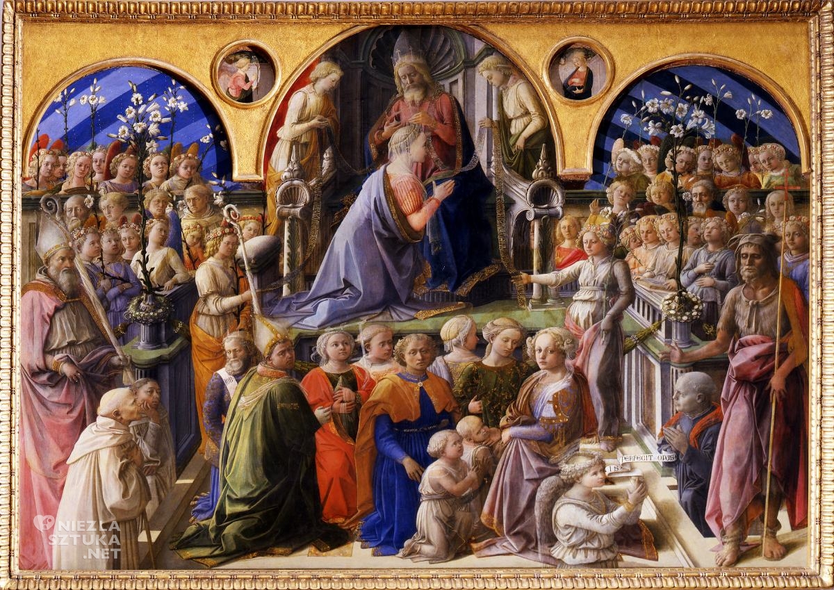 Fra Filippo Lippi, Koronacja Marii, sztuka włoska, malarstwo włoskie, renesans, Niezła Sztuka