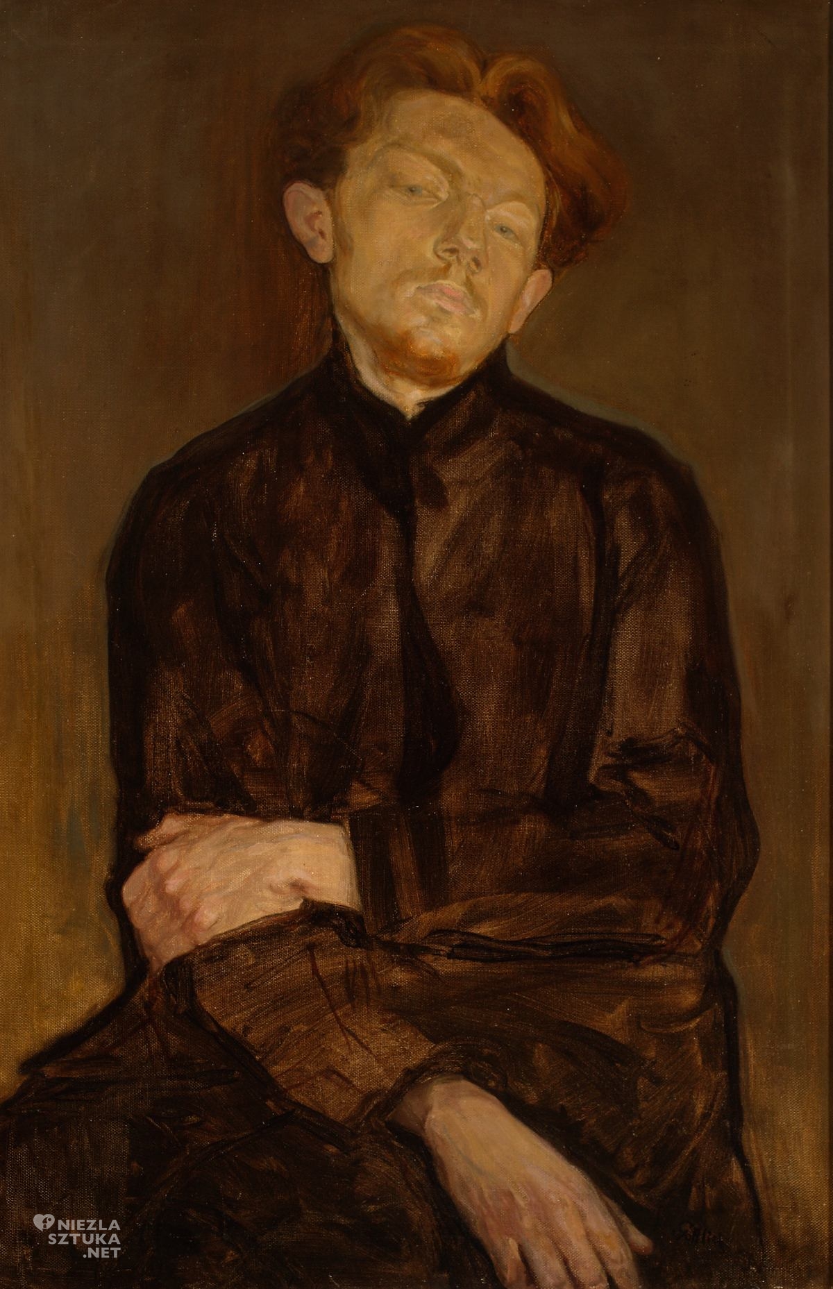 Leopold Gottlieb, Portret Wacława Borowskiego, sztuka polska, Niezła Sztuk