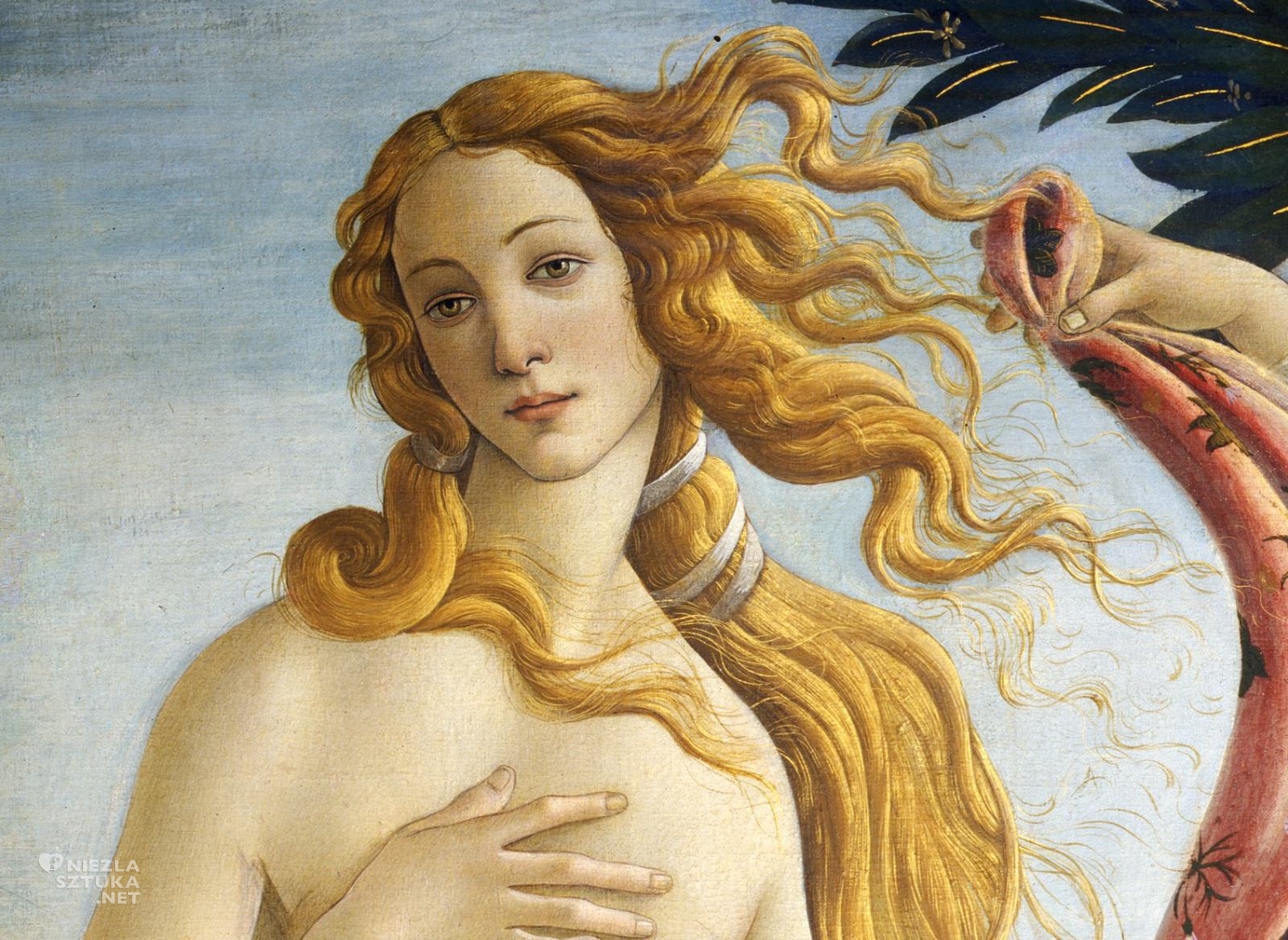 Sandro Botticelli, Narodziny Wenus, detal, Niezła Sztuka