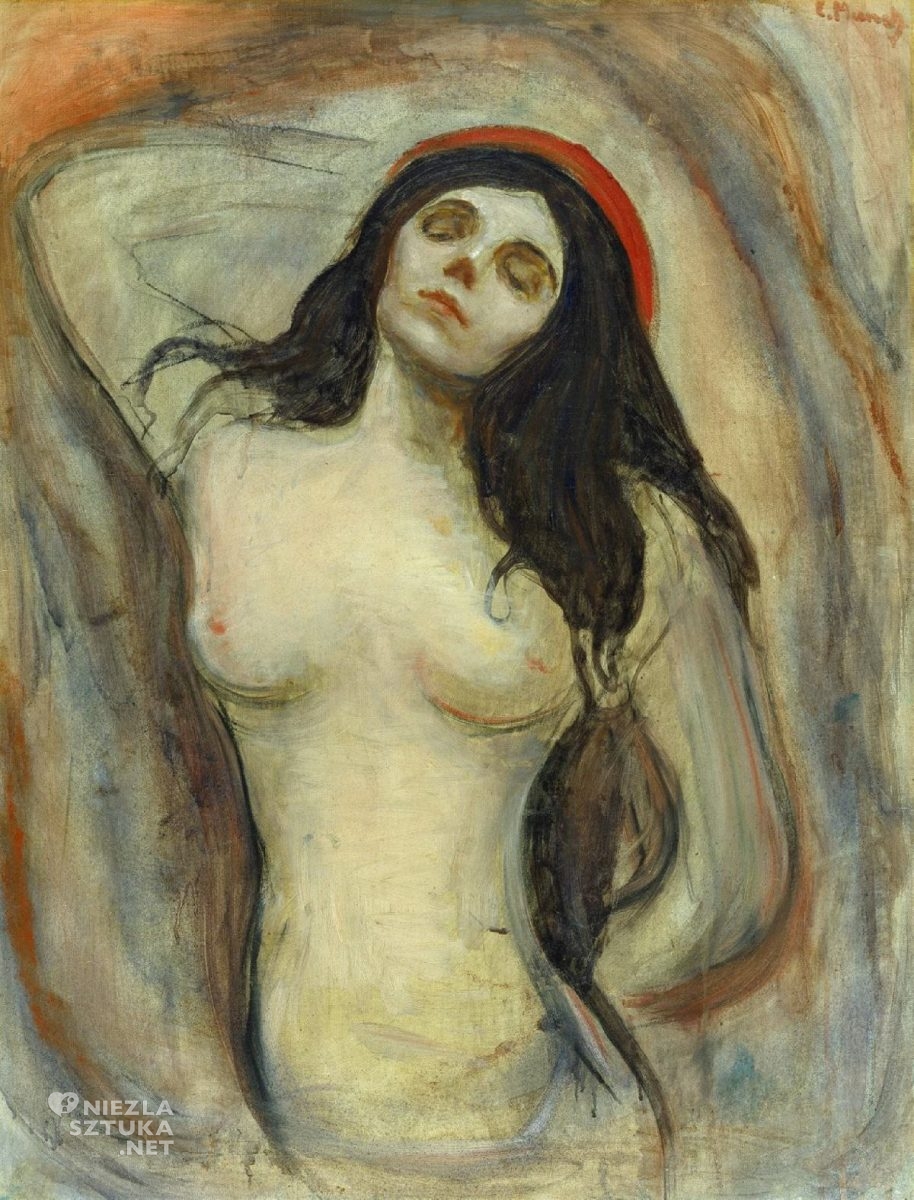 Edvard Munch, Madonna, sztuka norweska, Niezła Sztuka