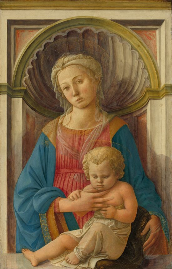 Fra Filippo Lippi, Madonna z Dzieciątkiem, sztuka włoska, malarstwo włoskie, renesans, Niezła Sztuka