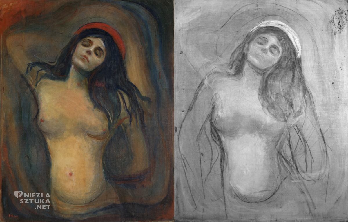 Madonna, Edvard Munch, skan, Niezła Sztuka