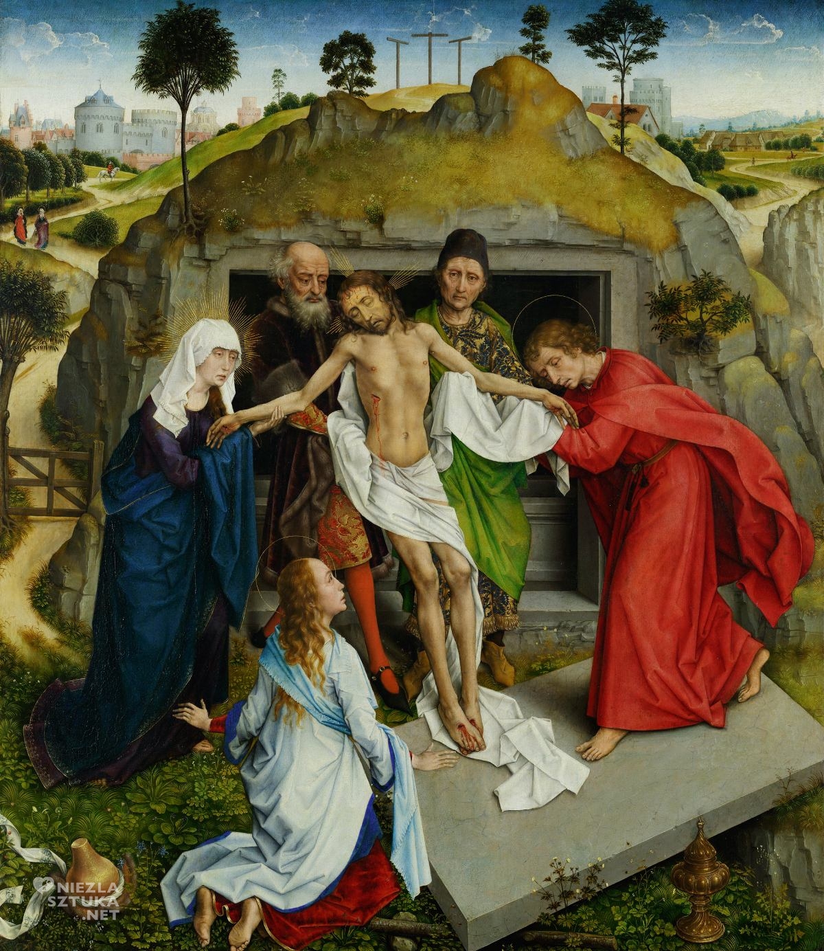Rogier van der Weyden, Złożenie do grobu, Niezła Sztuka