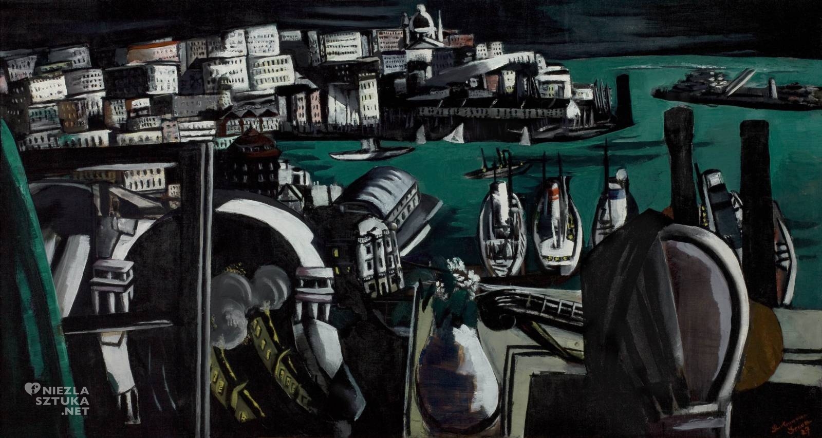 Max Beckmann, Port Genui, sztuka niemiecka, ekspresjonizm, Niezła Sztuka