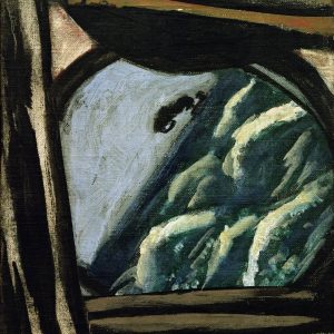 Max Beckmann, Widok z okienka na statku, sztuka niemiecka, ekspresjonizm, Niezła Sztuka