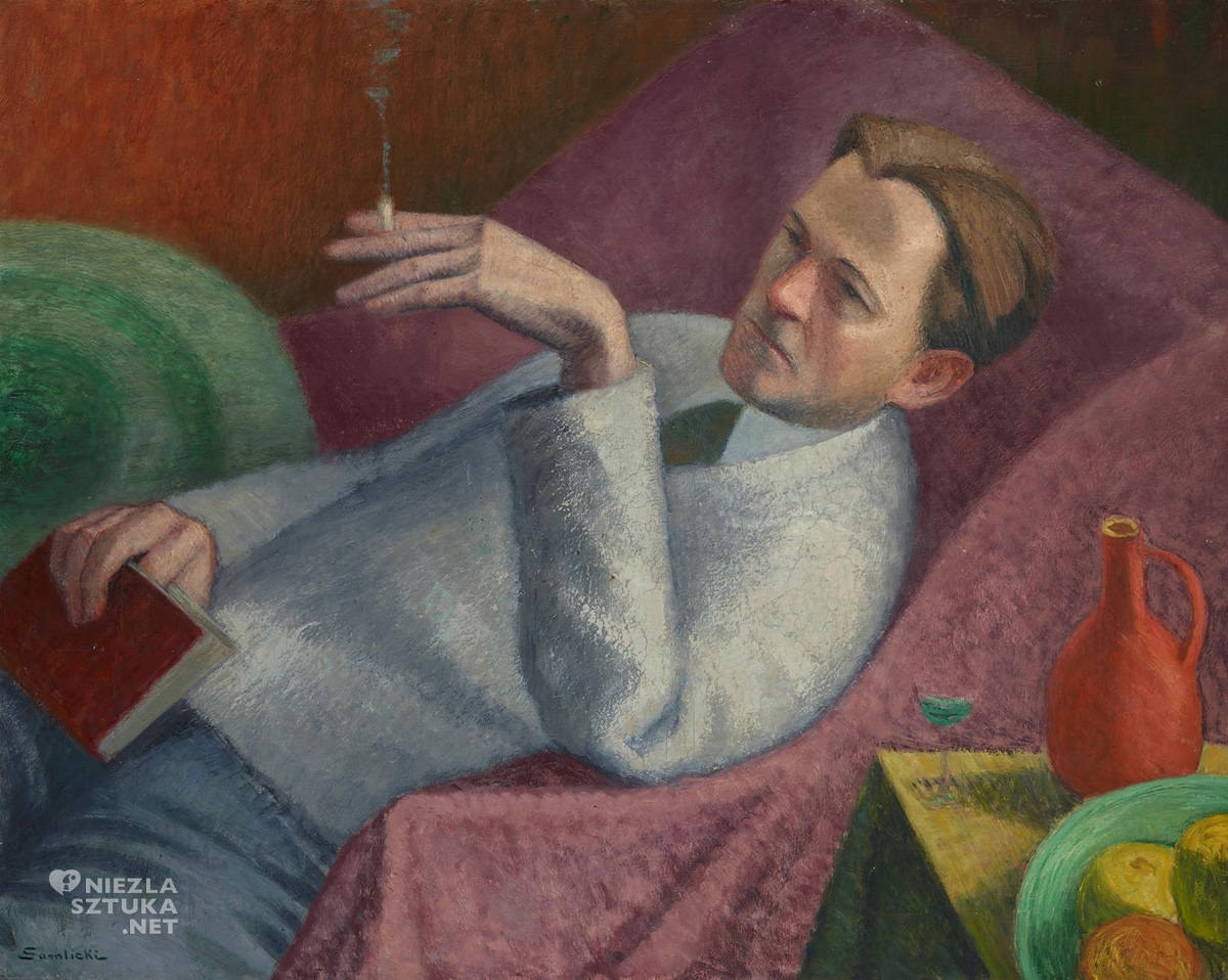 Marcin Samlicki, Mężczyzna z papierosem, grupa dziesięciu, sztuka polska, niezła sztuka