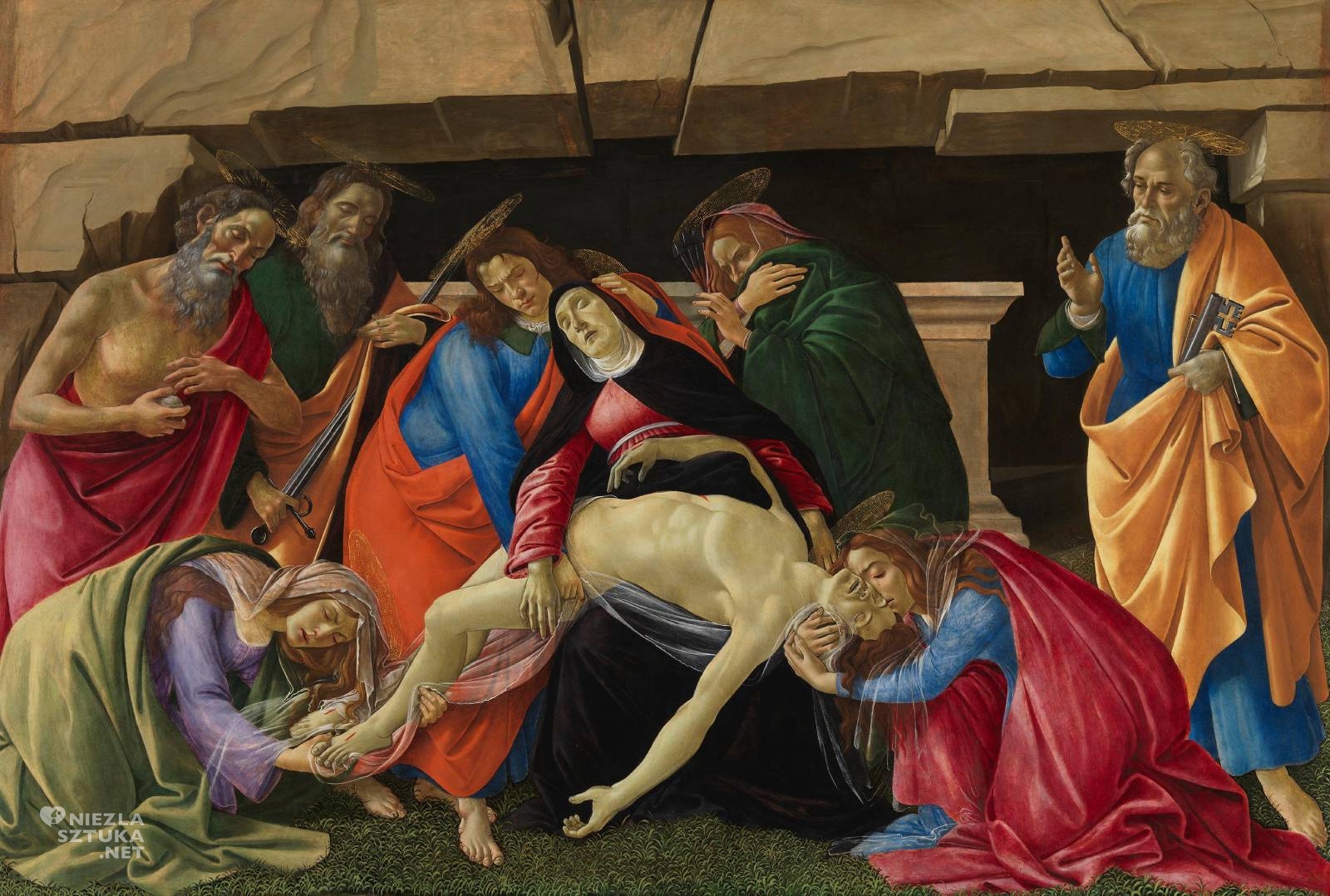 Sandro Botticelli, Opłakiwanie, sztuka włoska, Niezła Sztuka
