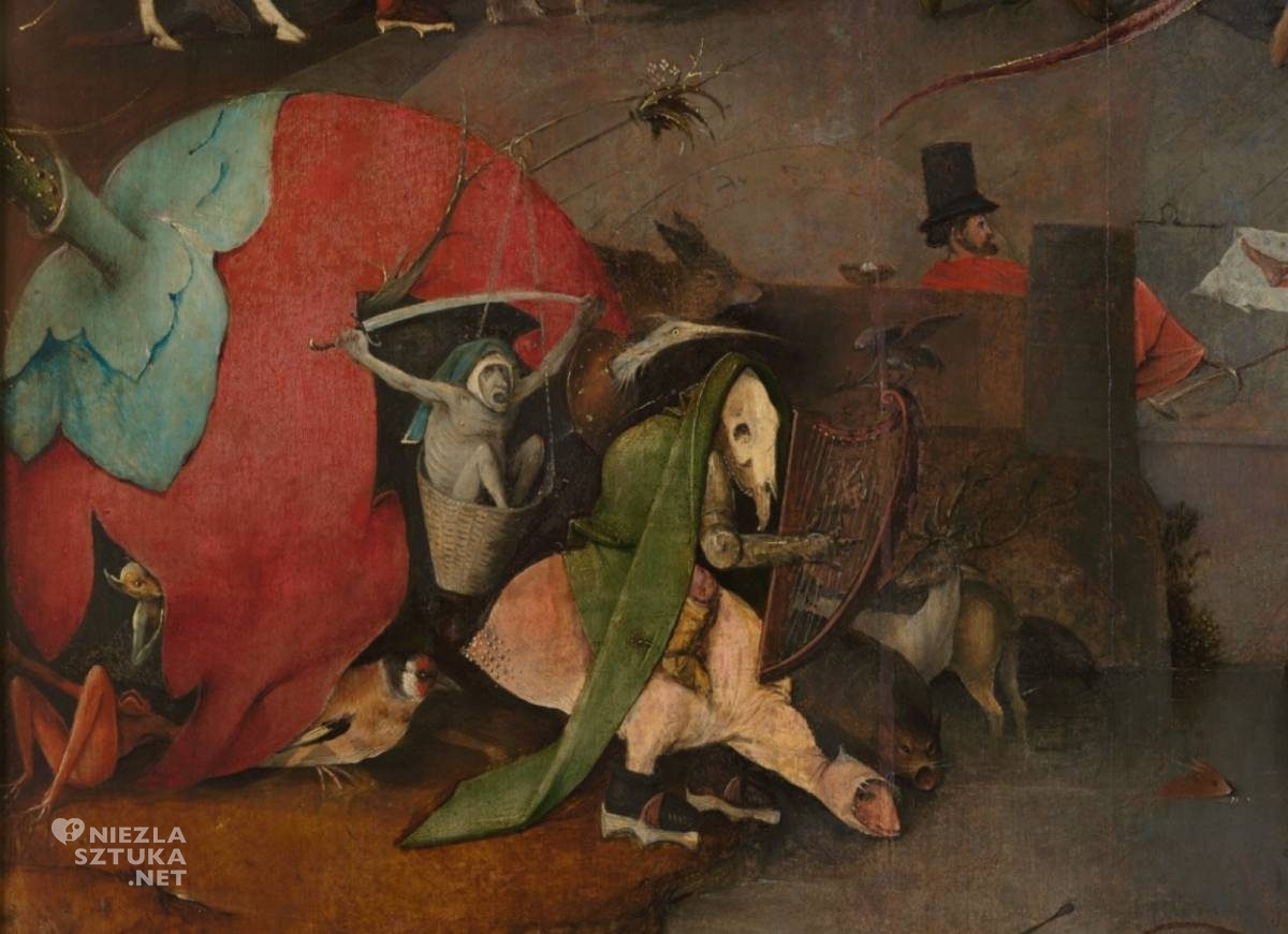 Hieronim Bosch, tryptyk, Kuszenie św. Antoniego, Lizbona, malarstwo niderlandzkie, niezła sztuka