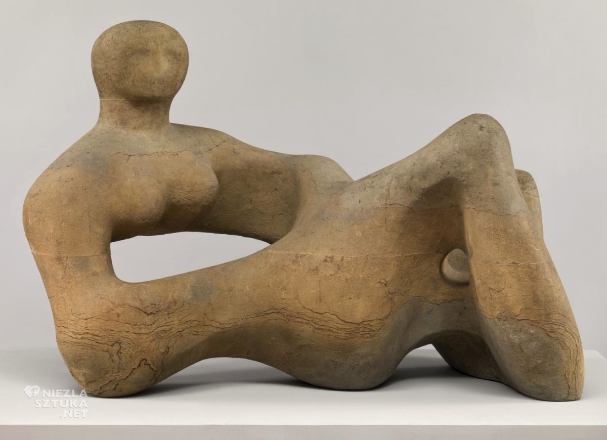Henry Moore, Recumbent Figure, rzeźba, Niezła Sztuka