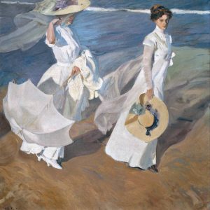 Joaquin Sorolla, Spacer brzegiem morza, sztuka hiszpańska, Niezła Sztuka